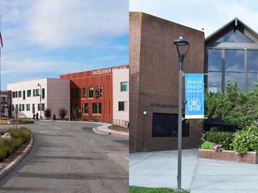 Buildings at Saddleback college and IVC