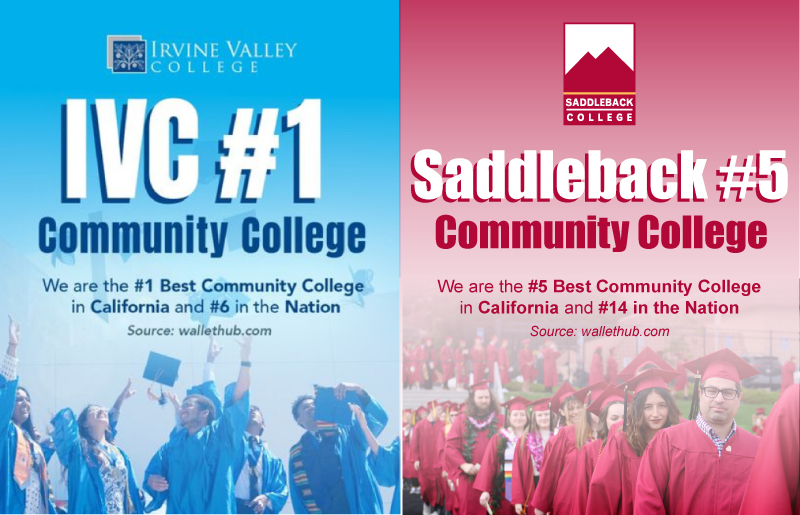 IVC #1 and Saddleback #5 in best CA community colleges