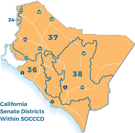 State senate districts in SOCCCD 450p